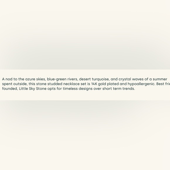 NWT Little Sky Stone Azure Necklace - Picture 6 of 6